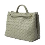 ANDIAMO SMALL INTRECCIATO LEATHER TOTE