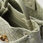 ANDIAMO SMALL INTRECCIATO LEATHER TOTE