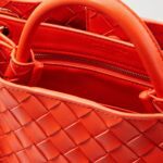 ANDIAMO SMALL INTRECCIATO LEATHER TOTE