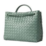 ANDIAMO SMALL INTRECCIATO LEATHER TOTE
