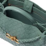 ANDIAMO SMALL INTRECCIATO LEATHER TOTE