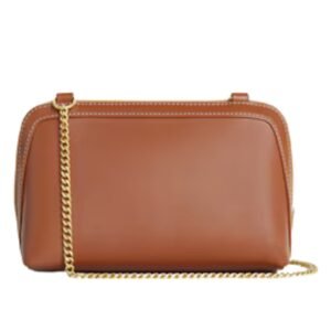 CLUTCH ON CHAIN CUIR TRIOMPHE IN SMOOTH CALFSKIN