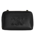 CLUTCH ON CHAIN CUIR TRIOMPHE IN SMOOTH CALFSKIN