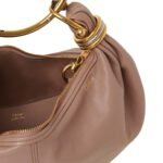SMALL BRACELET HOBO BAG IN GRAINED LEATHER