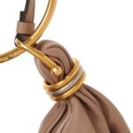 SMALL BRACELET HOBO BAG IN GRAINED LEATHER