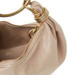 SMALL BRACELET HOBO BAG IN GRAINED LEATHER
