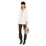 SMALL BRACELET HOBO BAG IN GRAINED LEATHER