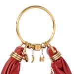 SMALL BRACELET HOBO BAG IN GRAINED LEATHER