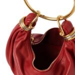 SMALL BRACELET HOBO BAG IN GRAINED LEATHER
