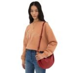 SMALL BRACELET HOBO BAG IN GRAINED LEATHER