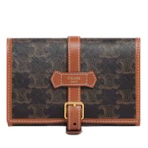 JEWELRY POUCH IN TRIOMPHE CANVAS AND CALFSKIN