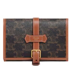 JEWELRY POUCH IN TRIOMPHE CANVAS AND CALFSKIN