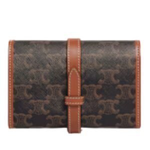 JEWELRY POUCH IN TRIOMPHE CANVAS AND CALFSKIN