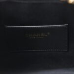 CHANEL SMALL 25 HOBO BAG BLACK CAVIAR ANTIQUE GOLD HARDWARE