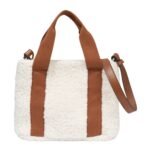 CHLOE GIRLS LOGO SHOULDER BAG IN IVORY