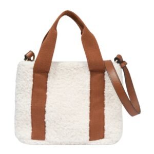 CHLOE GIRLS LOGO SHOULDER BAG IN IVORY