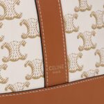 SMALL BUCKET IN TRIOMPHE CANVAS AND CALFSKIN