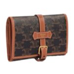 JEWELRY POUCH IN TRIOMPHE CANVAS AND CALFSKIN