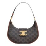 MEDIUM AVA TRIOMPHE BAG IN TRIOMPHE CANVAS AND CALFSKIN