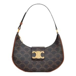 MEDIUM AVA TRIOMPHE BAG IN TRIOMPHE CANVAS AND CALFSKIN