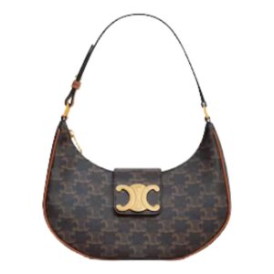 MEDIUM AVA TRIOMPHE BAG IN TRIOMPHE CANVAS AND CALFSKIN