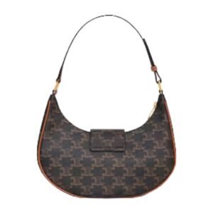 MEDIUM AVA TRIOMPHE BAG IN TRIOMPHE CANVAS AND CALFSKIN