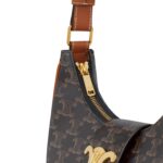 MEDIUM AVA TRIOMPHE BAG IN TRIOMPHE CANVAS AND CALFSKIN