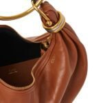SMALL BRACELET HOBO BAG IN GRAINED LEATHER