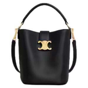 SMALL BUCKET LOUISE IN SMOOTH CALFSKIN