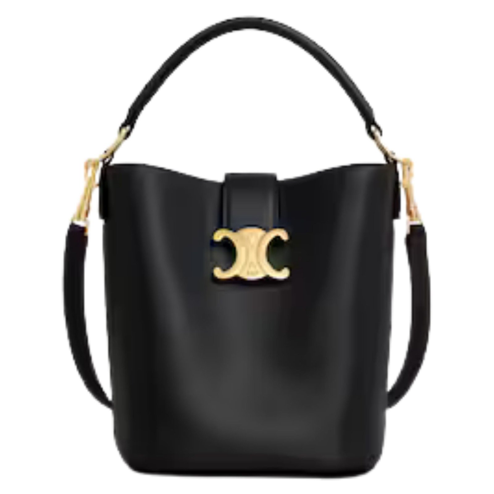 SMALL BUCKET LOUISE IN SMOOTH CALFSKIN