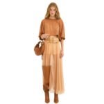 SMALL BRACELET HOBO BAG IN GRAINED LEATHER