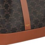 MEDIUM BUCKET IN TRIOMPHE CANVAS AND CALFSKIN