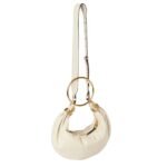 SMALL BRACELET HOBO BAG IN GRAINED LEATHER