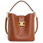 MEDIUM BUCKET LOUISE IN SMOOTH CALFSKIN