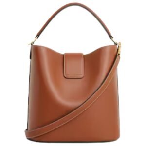 MEDIUM BUCKET LOUISE IN SMOOTH CALFSKIN