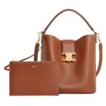 MEDIUM BUCKET LOUISE IN SMOOTH CALFSKIN