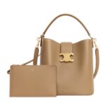 MEDIUM BUCKET LOUISE IN SMOOTH CALFSKIN