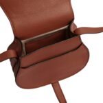 SMALL MARCIE SADDLE BAG IN GRAINED LEATHER