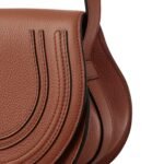 SMALL MARCIE SADDLE BAG IN GRAINED LEATHER