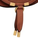 SMALL MARCIE SADDLE BAG IN GRAINED LEATHER