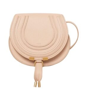 SMALL MARCIE SADDLE BAG IN GRAINED LEATHER