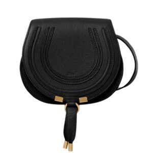 SMALL MARCIE SADDLE BAG IN GRAINED LEATHER