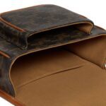 MEDIUM FOLCO BAG IN TRIOMPHE CANVAS AND CALFSKIN