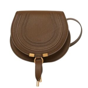 SMALL MARCIE SADDLE BAG IN GRAINED LEATHER
