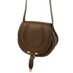 SMALL MARCIE SADDLE BAG IN GRAINED LEATHER