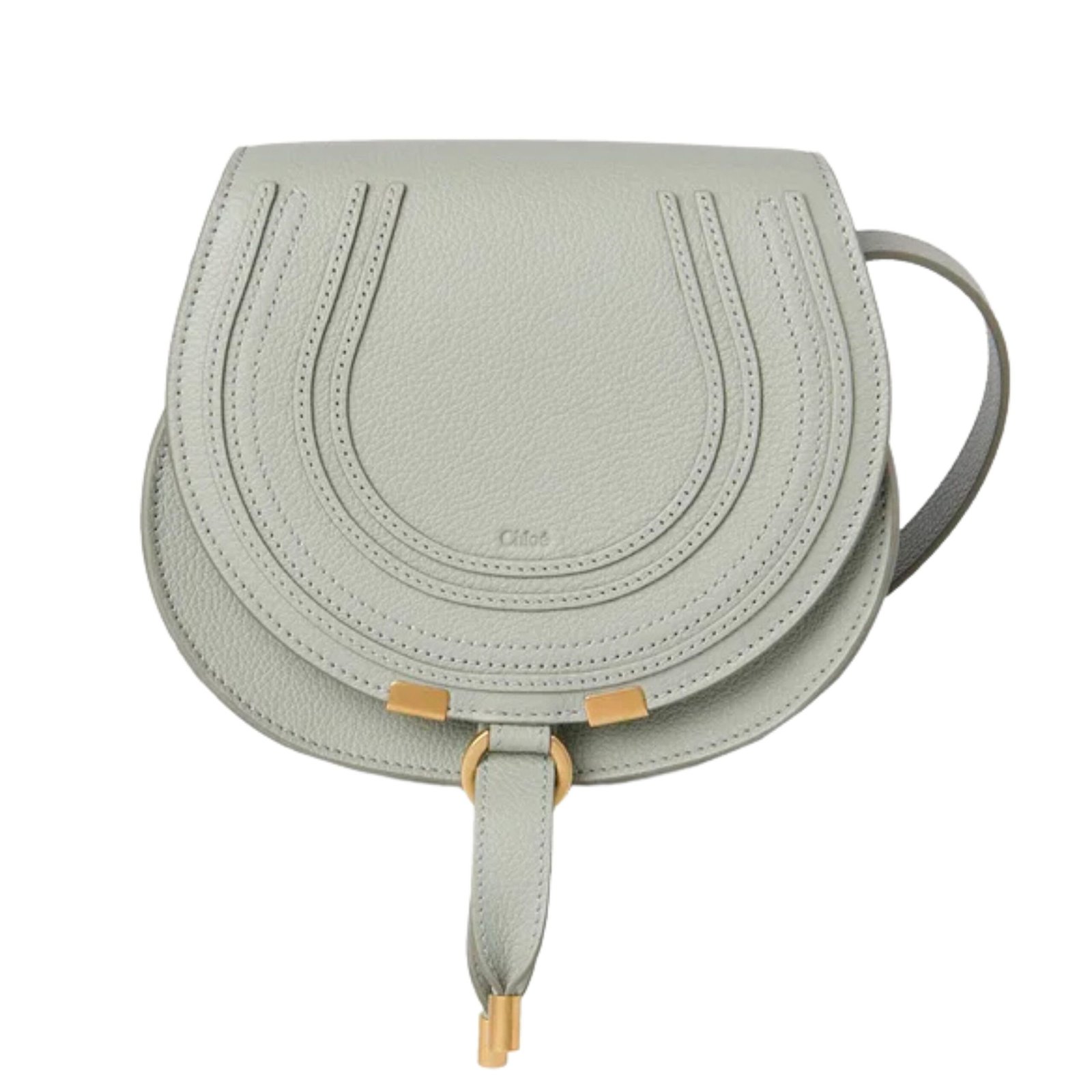 273 SMALL MARCIE SADDLE BAG IN GRAINED LEATHER