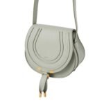 SMALL MARCIE SADDLE BAG IN GRAINED LEATHER
