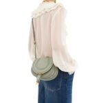 SMALL MARCIE SADDLE BAG IN GRAINED LEATHER