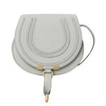 SMALL MARCIE SADDLE BAG IN GRAINED LEATHER