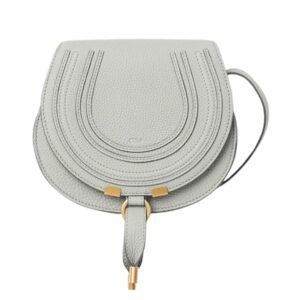 SMALL MARCIE SADDLE BAG IN GRAINED LEATHER